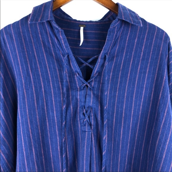 Free People Lace Up Blouse - Picture 4 of 8